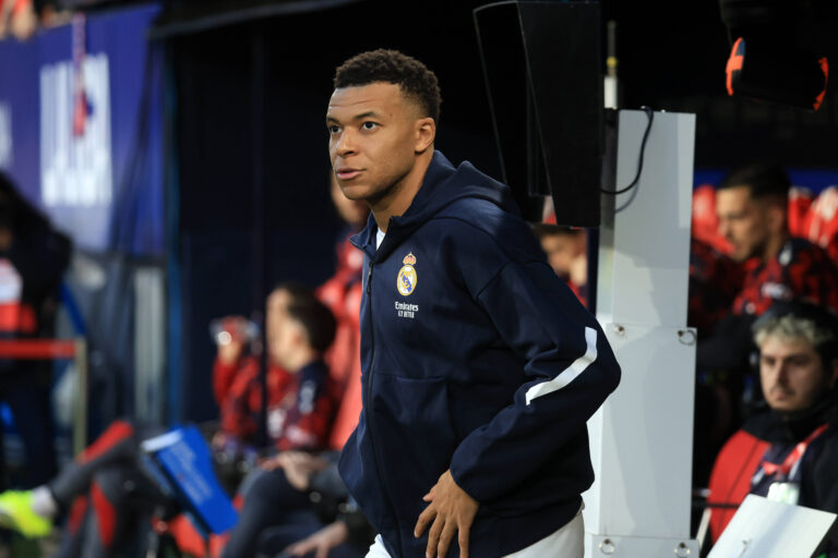Spain - LaLiga EA Sports - CA Osasuna vs Real Madrid CF - 21/02/2026 SPAIN, PAMPLONA, FEBRUARY 21. Kylian Mbappe of Real Madrid during LaLiga EA Sports football match between CA Osasuna and Real Madrid CF at Estadio El Sadar on February 21, 2026 in Pamplona, Spain. Photo by Manuel Blondeau/ AOP.Press Pamplona El Sadar Stadium Navarra Spain Copyright: x ManuelxBlondeau/AOP.Pressx AOP20260221-0025
2026.02.21 Pampeluna
pilka nozna liga hiszpanska
Osasuna Pampeluna - Real Madryt

Foto IMAGO/PressFocus

!!! POLAND ONLY !!!