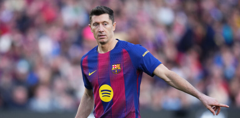 Robert Lewandowski of FC Barcelona during the La Liga EA Sports match between FC Barcelona and Levante UD played at Spotify Camp Nou Stadium on 22February 2026 in Barcelona, Spain. (Photo by Bagu Blanco / PRESSINPHOTO)
2026.02.22 Barcelona
pilka nozna liga hiszpanska
FC Barcelona - Levante UD
Foto pressinphoto/SIPA USA/PressFocus

!!! POLAND ONLY !!!