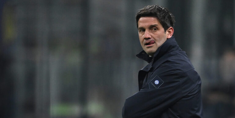 Cristian Chivu coach of F.C. Inter participates in the UEFA Champions League 2025/26 League Knockout Play-off Second Leg match between F.C. Inter and FK Bodo/Glimt at the San Siro Stadium on February 24, 2026 in Milan, Italy. (Photo by Domenico Cippitelli/IPA Sport / ipa-agency.net/IPA/Sipa USA)
2026.02.24 Mediolan
pilka nozna liga mistrzow
Inter Mediolan - FK Bodo/Glimt

Foto IPA/SIPA USA/PressFocus

!!! POLAND ONLY !!!