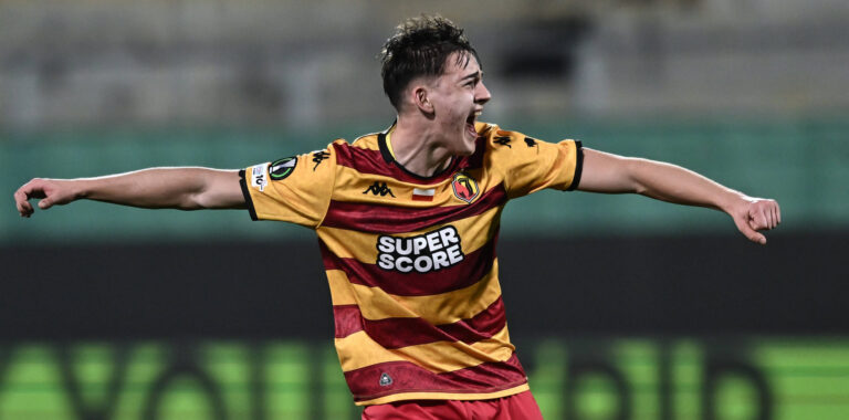 Mp Firenze 26/02/2026 - Conference League / Fiorentina-Jagiellonia / foto Matteo Papini/Image nella foto: esultanza gol Bartosz Mazurek PUBLICATIONxNOTxINxITA
2026.02.26 Florencja
pilka nozna Liga Konferencji
ACF Fiorentina - Jagiellonia Bialystok
Foto IMAGO/PressFocus

!!! POLAND ONLY !!!