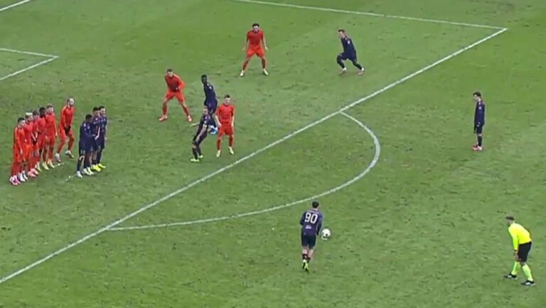 Cudowne trafienie z rzutu wolnego pomocnika Pogoni! [WIDEO]