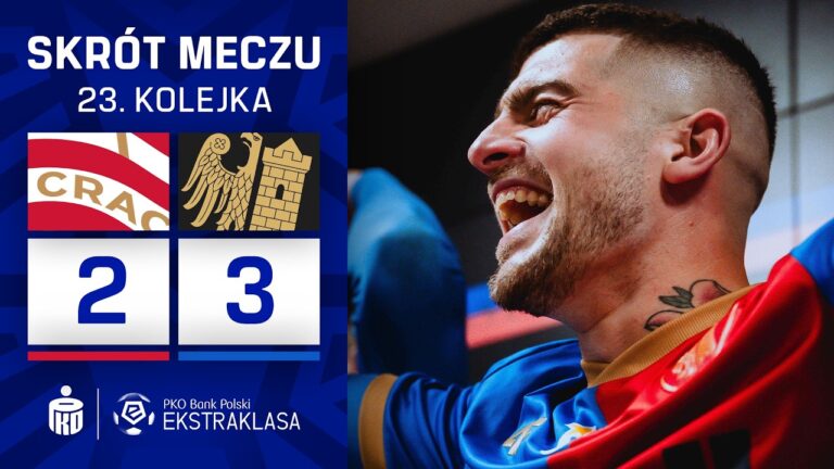 SKRÓT MECZU: Cracovia 2:3 Piast Gliwice
