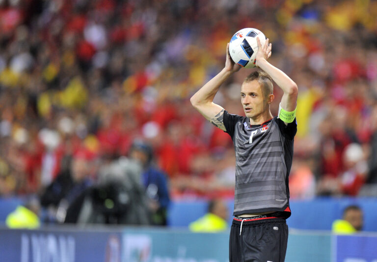 2016.06.19 Lyon
Pilka nozna Euro 2016
mecz grupy D Rumunia - Albania
N/z Ansi Agolli
Foto Norbert Barczyk / PressFocus

2016.06.19 Lyon
Football UEFA Euro 2016 group D game between Romania and Albania
Ansi Agolli
Credit: Norbert Barczyk / PressFocus