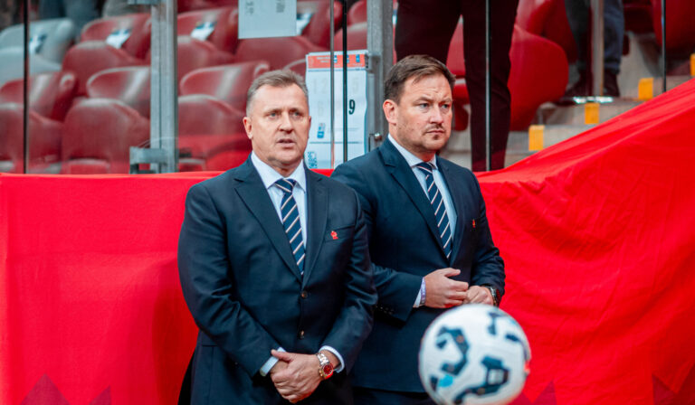 2024.11.18 Warszawa
pilka nozna UEFA Liga Narodow
Polska - Szkocja
N/z prezes PZPN Cezary Kulesza Lukasz Wachowski
Foto Mateusz Porzucek PressFocus

2024.11.18 Warszawa
Football - UEFA Nations League Warsaw Poland Scotland
Polska - Szkocja
prezes PZPN Cezary Kulesza Lukasz Wachowski
Credit: Mateusz Porzucek PressFocus