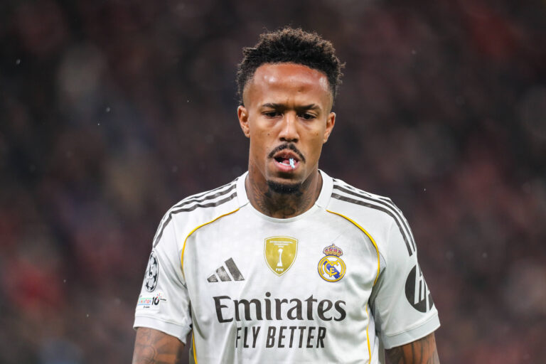 Liverpool v Real Madrid, UEFA Champions League Eder Militao Of Real Madrid during the Liverpool v Real Madrid UEFA Champions League Round 1 League Stage match at Anfield, Liverpool, England on 4 November 2025 Credit: Lee Keuneke/Every Second Media Editorial use only. All images are copyright Every Second Media Limited. No images may be reproduced without prior permission. Copyright: xIMAGO/EveryxSecondxMediax ESM-1654-0172 LeexKeunekex/xEveryxSecondxMediax
2025.11.04 Liverpool
pilka nozna liga mistrzow
Liverpool FC - Real Madryt
Foto IMAGO/PressFocus

!!! POLAND ONLY !!!