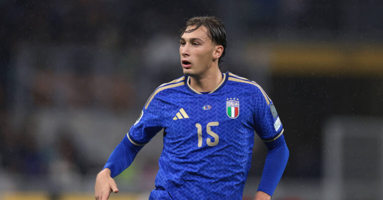 Milan, Italy, 16th November 2025. Pio Esposito of Italy during the Italy vs Norway FIFA World Cup, WM, Weltmeisterschaft, Fussball European Qualifying match at Giuseppe Meazza, Milan. Picture credit should read: Jonathan Moscrop / Sportimage EDITORIAL USE ONLY. No use with unauthorised audio, video, data, fixture lists, club/league logos or live services. Online in-match use limited to 120 images, no video emulation. No use in betting, games or single club/league/player publications. SPI_287_JM_ITALY_NORWAY_EQ SPI-4294-0287
2025.11.16 Kiszyniow
pilka nozna , eliminacje , kwalifikacje do mistrzostw swiata 2026
Moldawia - Wlochy
Foto IMAGO/PressFocus

!!! POLAND ONLY !!!