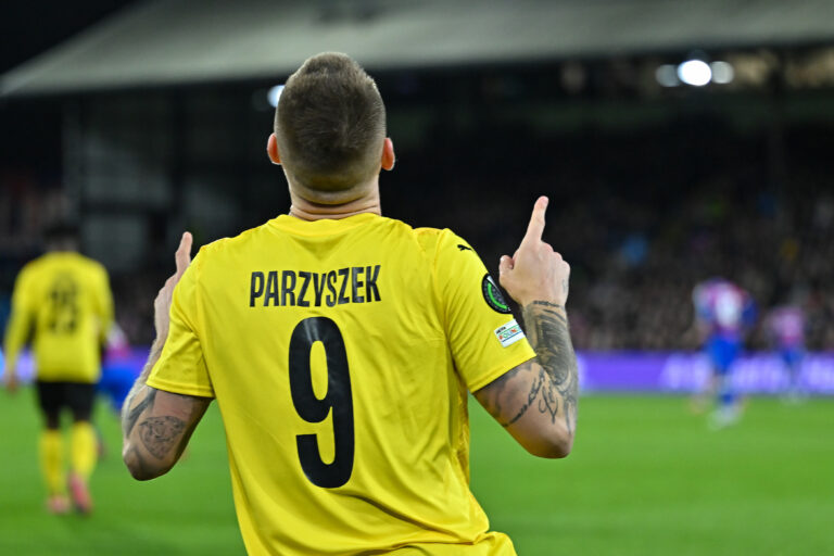 Piotr Parzyszek of KuPS Kuopio reacts following the UEFA Conference League 2025/26 League Phase MD6 match between Crystal Palace FC and KuPS Kuopio at Selhurst Park on December 18, 2025 in London, England. (Photo by Yaroslav Dunka / SPP/Sipa USA)
2025.12.18 Londyn
pilka nozna liga konferencji 
Crystal Palace - KuPS Kuopio

Foto SPP/SIPA USA/PressFocus

!!! POLAND ONLY !!!