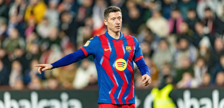 Robert Lewandowski seen during Copa Del Rey quarterfinal game between teams of Albacete Balompie and FC Barcelona, Barca Maciej Rogowski/Ball Raw Images Albacete Estadio Carlos Belmonte Spain Copyright: xMaciejxRogowskix ROG_ALBvsBAR-179
2026.02.03 Albacete
pilka nozna , Puchar Krola
Albacete Balompie - FC Barcelona
Foto IMAGO/PressFocus

!!! POLAND ONLY !!!