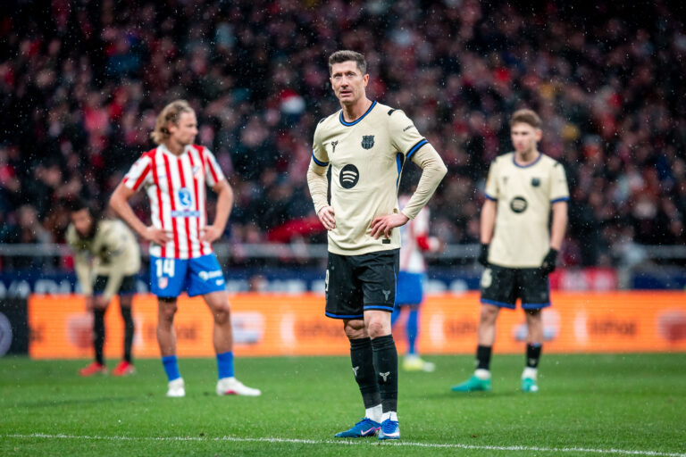 2026.02.12 Madryt
Pilka nozna, Hiszpania, Puchar Krola, sezon 2025/2026
Atletico Madryt - FC Barcelona
N/z Robert Lewandowski
Foto Mateusz Porzucek PressFocus

2026.02.12 Madryt
Madrid, Football, Spain, Espana,  Copa Del Rey Semi-finals, 2025/2026 season, Atletico Madrid - FC Barcelona
Atletico Madryt - FC Barcelona
Robert Lewandowski
Credit: Mateusz Porzucek PressFocus