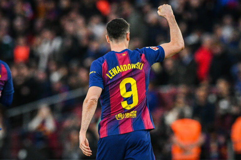 Robert LEWANDOWSKI of Barcelona celebrates his goal during the Spanish championship LaLiga football match between FC Barcelona and Villarreal CF on 28 February 2026 at Camp Nou stadium in Barcelona, Spain (Photo by /Sipa USA)
2026.02.28 Barcelona
pilka nozna liga hiszpanska
FC Barcelona - Villarreal CF

Foto IPA/SIPA USA/PressFocus

!!! POLAND ONLY !!!