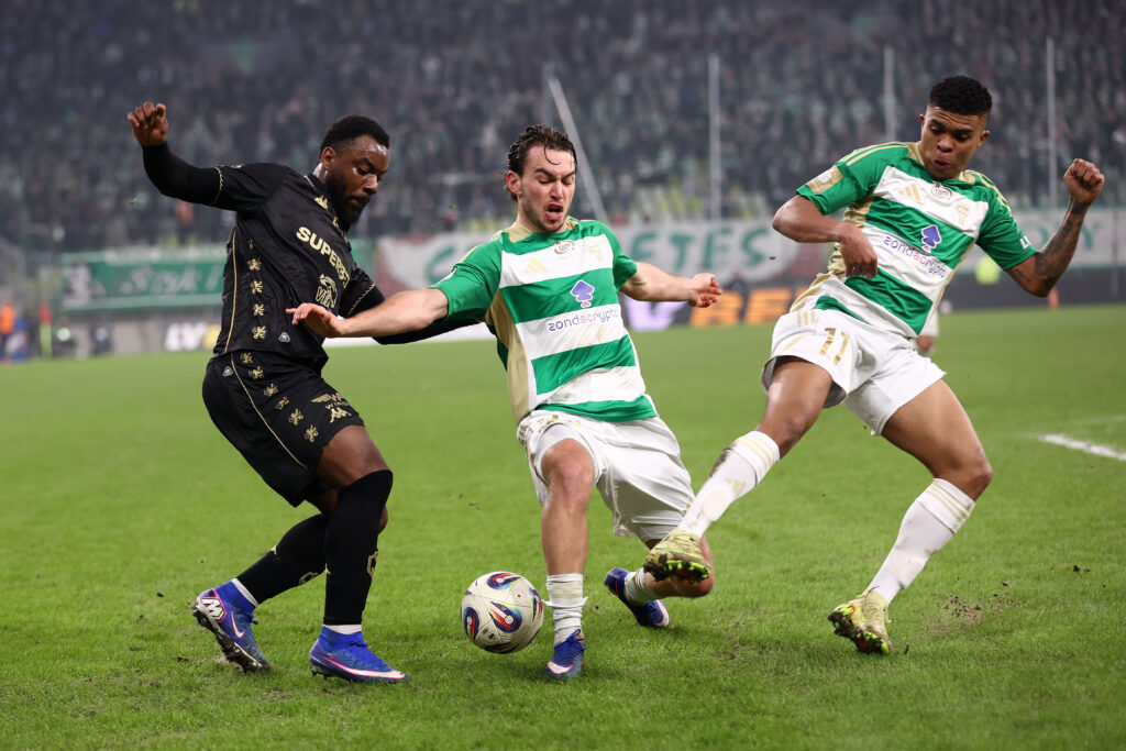 2026.03.06 Gdansk Pilka nozna PKO BP Ekstraklasa sezon 2025/2026 Lechia Gdansk - Jagiellonia Bialystok N/z Afimico Pululu Tomasz Wojtowicz Camilo Mena Foto Piotr Matusewicz / PressFocus

2026.03.06 Gdansk
Football Polish PKO BP Ekstraklasa season 2025/2026 
Lechia Gdansk - Jagiellonia Bialystok 
Afimico Pululu Tomasz Wojtowicz Camilo Mena 
Credit: Piotr Matusewicz / PressFocus