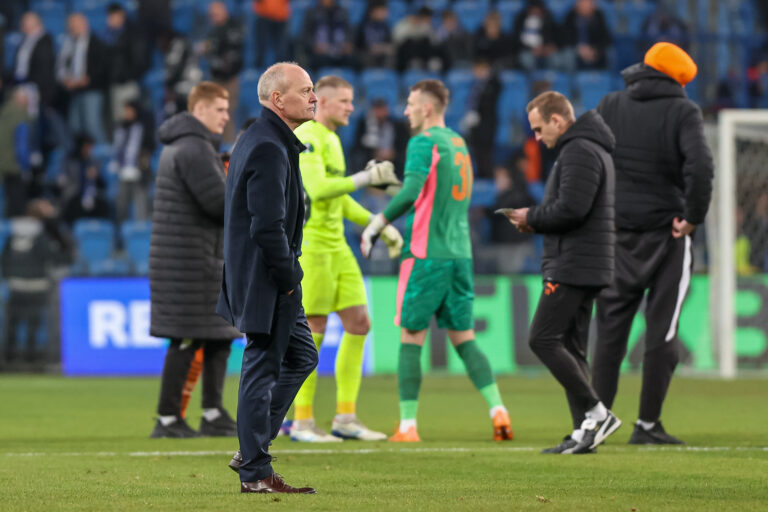 2026.03.12 Poznan
Pilka nozna UEFA Liga Konferencji Faza Play-off 1/8 finalu
Lech Poznan - Szachtar Donieck
N/z Trener Lecha Niels Frederiksen
Foto Pawel Jaskolka / PressFocus

2026.03.12 Poznan
Football UEFA Conference League Lech Poznan - FC Shakhtar Donetsk
Credit: Pawel Jaskolka / PressFocus