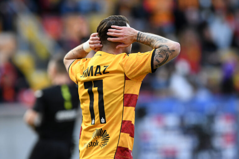 2026.03.14 Bialystok  Pilka nozna PKO Ekstraklasa sezon 2025/2026 25. kolejka rozgrywek Jagiellonia Bialystok (zolto-czerwone) - Piast Gliwice N/z Jesus Imaz Foto Michal Kosc / PressFocus 
2026.03.14 Bialystok Football Polish PKO Ekstraklasa season 2025/2026 Jagiellonia Bialystok - Piast Gliwice Credit Michal Kosc / PressFocus