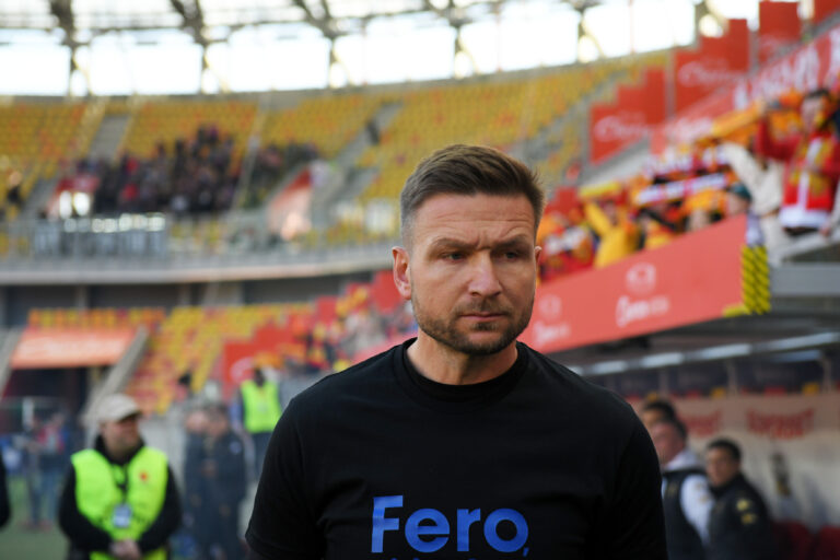 2026.03.14 Bialystok  Pilka nozna PKO Ekstraklasa sezon 2025/2026 25. kolejka rozgrywek Jagiellonia Bialystok (zolto-czerwone) - Piast Gliwice N/z Daniel Mysliwiec trener Piasta Gliwice szkoleniowiec coach Foto Michal Kosc / PressFocus 
2026.03.14 Bialystok Football Polish PKO Ekstraklasa season 2025/2026 Jagiellonia Bialystok - Piast Gliwice Credit Michal Kosc / PressFocus