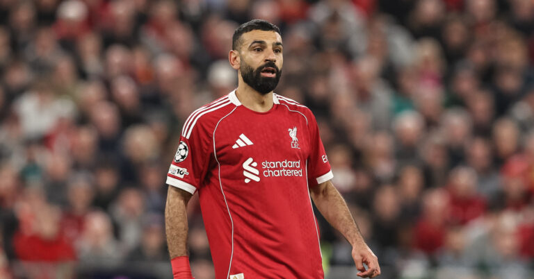 Mohamed Salah of Liverpool during the UEFA Champions League last 16 second leg match Liverpool vs Galatasaray at Anfield, Liverpool, United Kingdom on 18 March 2026

(Photo by Alfie Cosgrove/News Images) in Liverpool, United Kingdom on 3/18/2026. (Photo by Alfie Cosgrove/News Images/Sipa USA)
2026.03.18 Liverpool
pilka nozna liga mistrzow
Liverpool FC - Galatasaray Stambul

Foto News Images/SIPA USA/PressFocus

!!! POLAND ONLY !!!