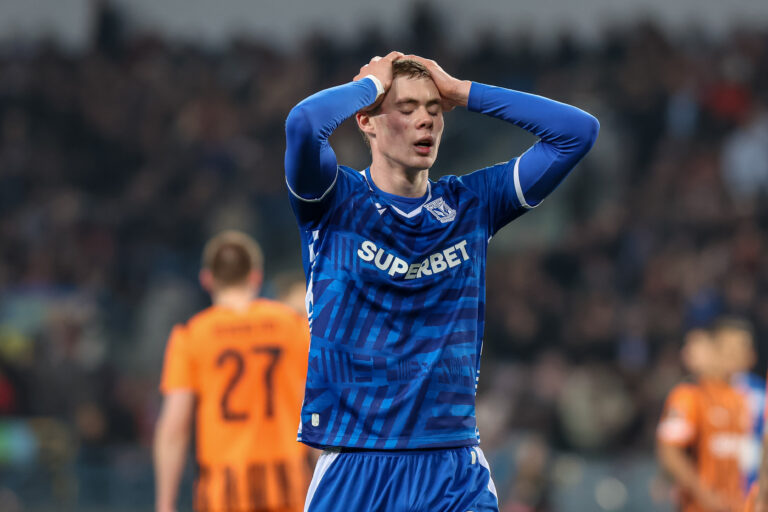 2026.03.19 Krakow
Pilka nozna UEFA Liga Konferencji Faza Play-off 1/8 finalu
Szachtar Donieck - Lech Poznan
N/z Gisli Thordarson
Foto Pawel Jaskolka / PressFocus

2026.03.19 Cracow
Football UEFA Conference League
FC Shakhtar Donetsk - Lech Poznan
Credit: Pawel Jaskolka / PressFocus