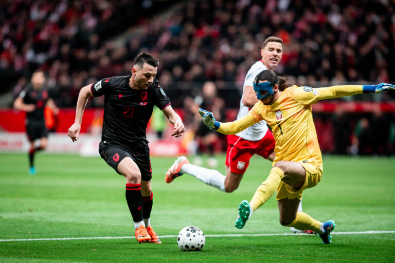 2026.03.26 Warszawa
Mistrzostwa Swiata 2026, polfinaly barazy eliminacji do Mistrzostw Swiata
Polska - Albania
N/z Arber Hoxha Kamil Grabara gol radosc bramka goal Jan Bednarek
Foto Mateusz Porzucek PressFocus

2026.03.26 Warszawa
World Cup 2026 European play off semi-finals
Warsaw
Poland - Albania
Polska - Albania
Arber Hoxha Kamil Grabara gol radosc bramka goal Jan Bednarek
Credit: Mateusz Porzucek PressFocus