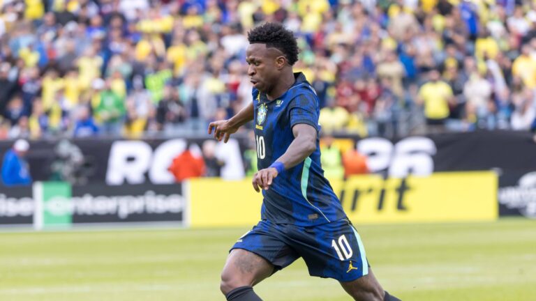 Match between Brazil and France in the United States Vinicius Junior of Brazil during a friendly match between Brazil and France at Gillette Stadium in Foxborough, Massachusetts, United States on Thursday, the 26th. Foxborough Gillette Stadium MA United States Copyright: xWilliamxVolcovx
2026.03.26 Foxborough
pilka nozna , miedzynarodowy mecz towarzyski
Brazylia - Francja
Foto IMAGO/PressFocus

!!! POLAND ONLY !!!