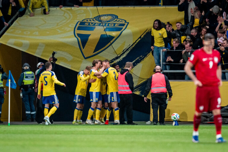 2026.03.31 Sztokholm
Pilka nozna Kwalifikacje Mistrzostw Swiata 2026, Solna, Strawberry Arena, final barazy
Szwecja - Polska
N/z Anthony Elanga gol radosc bramka goal
Foto Mateusz Porzucek PressFocus

2026.03.31 Sztokholm
Stockholm, Football - FIFA World Cup 2026 Qualifying round, final play-off
Sweden - Poland
Szwecja - Polska
Anthony Elanga gol radosc bramka goal
Credit: Mateusz Porzucek PressFocus