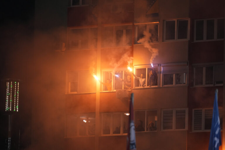 Supporters during the final soccer match for the qualification for the 2026 World Cup between Bosnia Herzegovina and Italy at the Stadion Bilino Polje in Zenica, Bosnia Erzegovina. - March  31 , 2026. Sport - Soccer . (Photo by Fabio Ferrari/LaPresse)  (Photo by Fabio Ferrari/LaPresse/Sipa USA)
2026.03.31 Zenica
pilka nozna , eliminacje , kwalifikacje do Mistrzostw Swiata 2026 , baraze
Bosnia i Hercegowina - Wlochy
Foto LaPresse/SIPA USA/PressFocus

!!! POLAND ONLY !!!