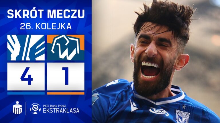 SKRÓT MECZU: Lech Poznań 4:1 Bruk-Bet Termalica Nieciecza