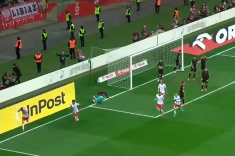 Tak Lewandowski doprowadził do wyrównania w meczu Polska – Albanią [WIDEO]