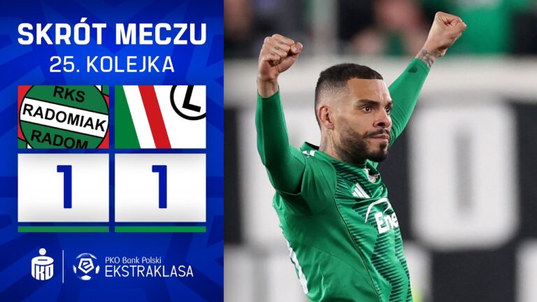SKRÓT MECZU: Radomiak 1:1 Legia Warszawa