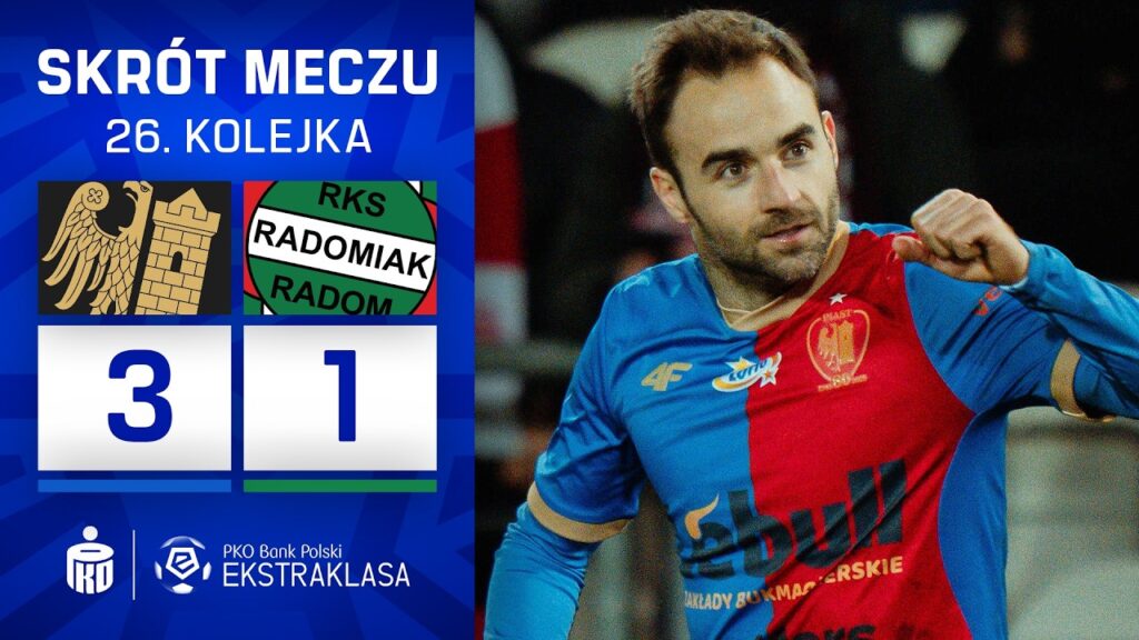 SKRÓT MECZU: Piast Gliwice 3:1 Radomiak Radom