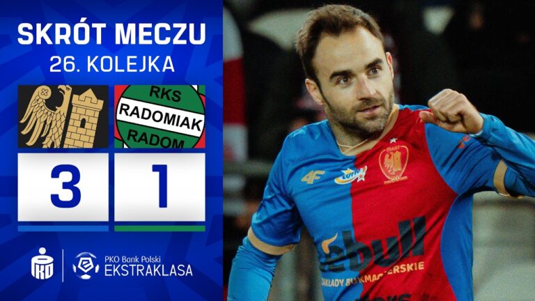 SKRÓT MECZU: Piast Gliwice 3:1 Radomiak Radom
