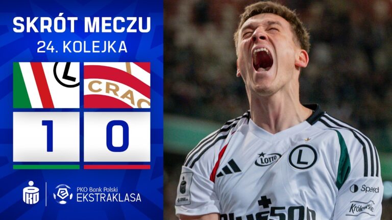 SKRÓT MECZU: Legia Warszawa 1:0 Cracovia