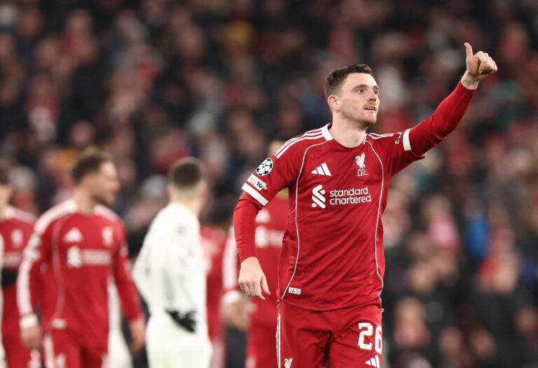 Liverpool v FK QARABAG, Champions League Andrew Robertson of Liverpool during the Champions League match between Liverpool and FK QARABAG at Anfield, Liverpool, UK on 28 January 2026. Liverpool Anfield Merseyside UK Editorial use only , Copyright: xRyanxBrownex PSI-23643-0075
2026.01.28 Liverpool
pilka nozna Liga Mistrzow
FC Liverpool - Karabach Agdam
Foto IMAGO/PressFocus

!!! POLAND ONLY !!!