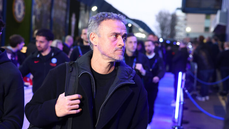 London, England, 17th March 2026. Luis Enrique, manager of Paris Saint-Germain arrives ahead of the Chelsea vs Paris Saint Germain UEFA Champions League round of 16 match at Stamford Bridge, London. Picture credit should read: Paul Terry / Sportimage EDITORIAL USE ONLY. No use with unauthorised audio, video, data, fixture lists, club/league logos or live services. Online in-match use limited to 120 images, no video emulation. No use in betting, games or single club/league/player publications. SPI_006_PT_Chelsea_PSG SPI-4610-0006
2026.03.17 Londyn
pilka nozna liga mistrzow
Chelsea Londyn - PSG
Foto IMAGO/PressFocus

!!! POLAND ONLY !!!
