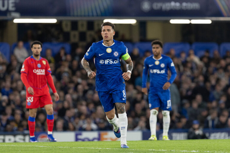 Enzo Fernandez of Chelsea during the UEFA Champions League match between Chelsea and Paris Saint-Germain at Stamford Bridge on March 17, 2026 in London, England. - Photo :  Pedro Soares / SPP / SPP / Psnewz / SIPA /00323794_0037//Credit:PSNEWZ/SIPA/2603180011
2026.03.17 Londyn
pilka nozna liga mistrzow
Chelsea Londyn - PSG

Foto PSNEWZ/SIPA/PressFocus

!!! POLAND ONLY !!!