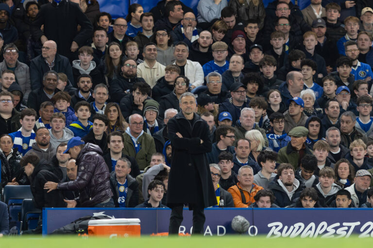 Paris Saint-Germain Manager Luis Enrique from the side line during the UEFA Champions League match between Chelsea and Paris Saint-Germain at Stamford Bridge on March 17, 2026 in London, England. - Photo :  Pedro Soares / SPP / SPP / Psnewz / SIPA /00323794_0064//Credit:PSNEWZ/SIPA/2603180011
2026.03.17 Londyn
pilka nozna liga mistrzow
Chelsea Londyn - PSG

Foto PSNEWZ/SIPA/PressFocus

!!! POLAND ONLY !!!
