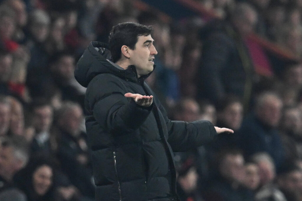 Bournemouth v Manchester United, ManU Premier League AFC Bournemouth manager Andoni Iraola gestures during the Premier League match between Bournemouth and Manchester United at the Vitality Stadium, Bournemouth, UK on 20 March 2026. Bournemouth Vitality Stadium Dorset UK Editorial use only DataCo restrictions apply See www.football-dataco.com , Copyright: xGrahamxHuntx PSI-23946-0223
2026.03.20 Bournemouth
pilka nozna , liga angielska
AFC Bournemouth - Manchester United
Foto IMAGO/PressFocus

!!! POLAND ONLY !!!