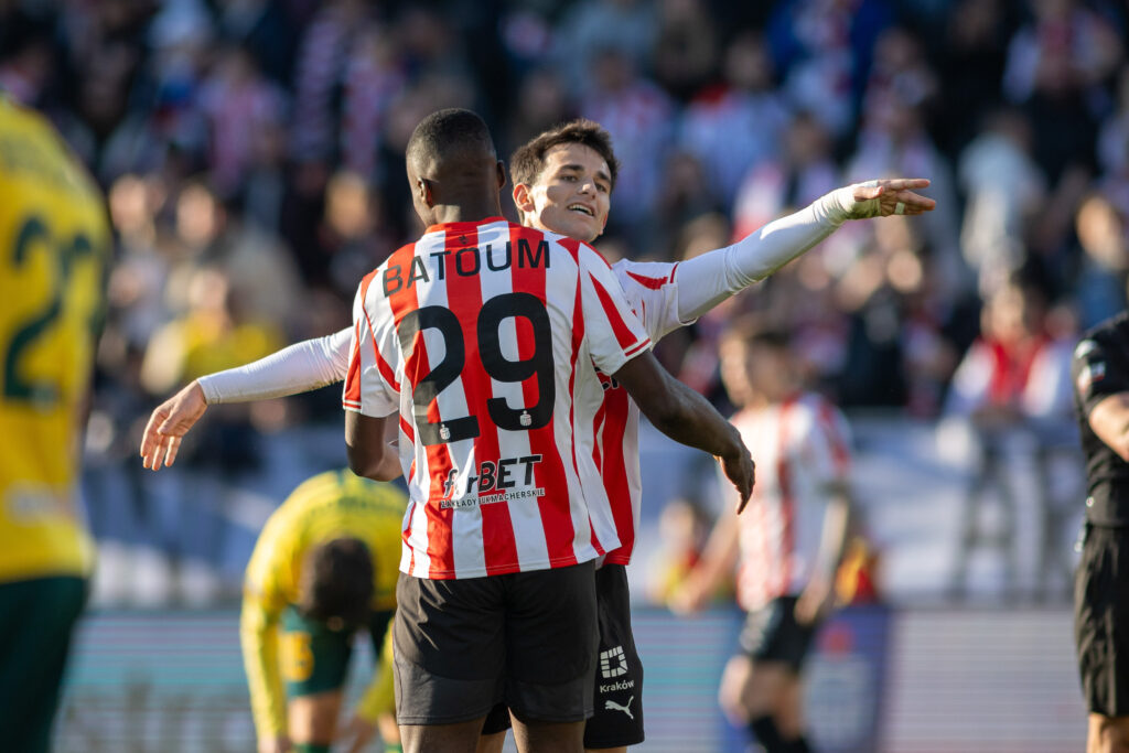 2026.03.21 Krakow
pilka nozna PKO Ekstraklasa sezon 2025/2026
Cracovia Krakow - GKS Katowice
N/z Pau Sans Jean Batoum
Foto Michal Kedzierski / PressFocus

2026.03.21 Krakow
Football - Polish PKO Ekstraklasa season 2025/2026
Cracovia Krakow - GKS Katowice
Pau Sans Jean Batoum
Credit: Michal Kedzierski / PressFocus