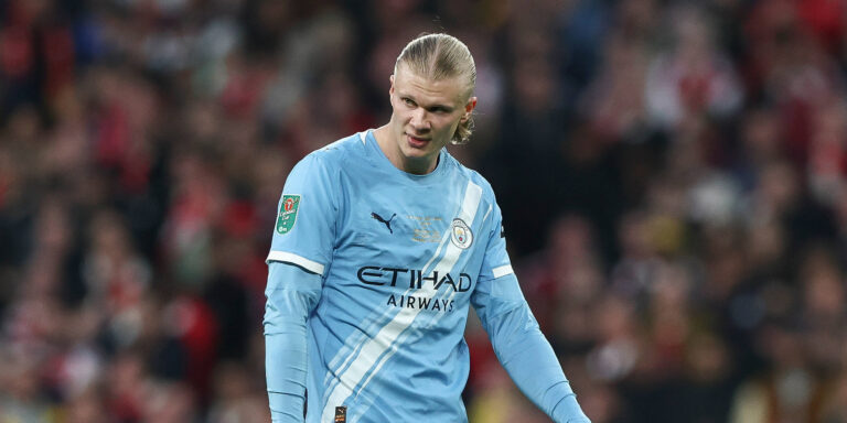 Arsenal v Manchester City, Carabao Cup Final Erling Haaland of Manchester City during the Arsenal v Manchester City Carabao Cup Final match at Wembley Stadium, London, England on 22 March 2026 Credit: Ian Stephen/Every Second Media Editorial use only. All images are copyright Every Second Media Limited. No images may be reproduced without prior permission. All rights reserved. Premier League and Football League images are subject to licensing agreements with Football DataCo Limited. see https://www.football-dataco.com Copyright: xIMAGO/EveryxSecondxMediax ESM-1873-0122 IanxStephenx/xEveryxSecondxMediax
2026.03.22 Londyn
pilka nozna puchar Ligii angielskiej
Arsenal Londyn - Manchester City

Foto IMAGO/PressFocus

!!! POLAND ONLY !!!