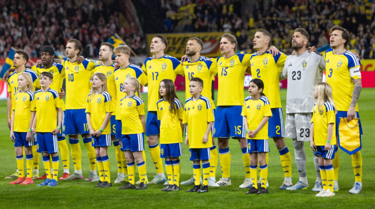 2026.03.31 Sztokholm
Pilka nozna Kwalifikacje Mistrzostw Swiata 2026
Szwecja - Polska
N/z 23 Kristoffer Nordfeldt, 2 Gustaf Lagerbielke, 3 Victor Lindelof, 5 Gabriel Gudmundsson, 8 Daniel Svensson, 15 Carl Starfelt, 10 Benjamin Nygren, 11 Anthony Elanga, 16 Jesper Karlstrom, 18 Yasin Ayari
Foto Marcin Karczewski / PressFocus

2026.03.31 Stockholm
Football - FIFA World Cup 2026 Qualifying round
Sweden - Poland
23 Kristoffer Nordfeldt, 2 Gustaf Lagerbielke, 3 Victor Lindelof, 5 Gabriel Gudmundsson, 8 Daniel Svensson, 15 Carl Starfelt, 10 Benjamin Nygren, 11 Anthony Elanga, 16 Jesper Karlstrom, 18 Yasin Ayari
Credit: Marcin Karczewski / PressFocus