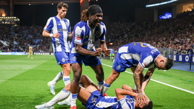 Gabri Veiga (FC Porto) celebrates a goal during the match between FC Porto and Famalicao at Dragao Stadium. Final Score: FC Porto 2 : 2 Famalicao. (Photo by Rita Franca / SOPA Images/Sipa USA)
2026.04.04 Porto
pilka nozna liga portugalska
FC Porto - FC Famalicao
Foto SOPA Images/SIPA USA/PressFocus

!!! POLAND ONLY !!!