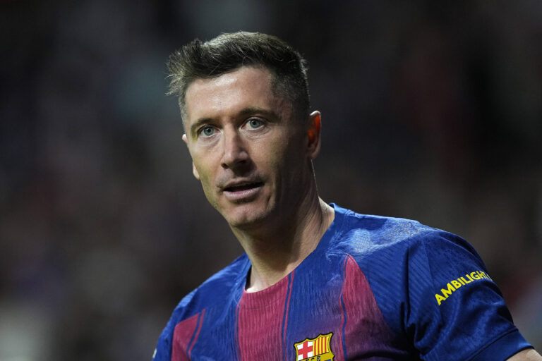 FC Barcelona's Robert Lewandowski during La Liga match. April 4, 2026. (ALTERPHOTOS/Acero) - Photo :  Acero / Alterphotos / Psnewz / SIPA /00324572_0127//Credit:PSNEWZ/SIPA/2604050103
2026.04.04 Madryt
pilka nozna liga hiszpanska
Atletico Madryt - FC Barcelona

Foto PSNEWZ/SIPA/PressFocus

!!! POLAND ONLY !!!