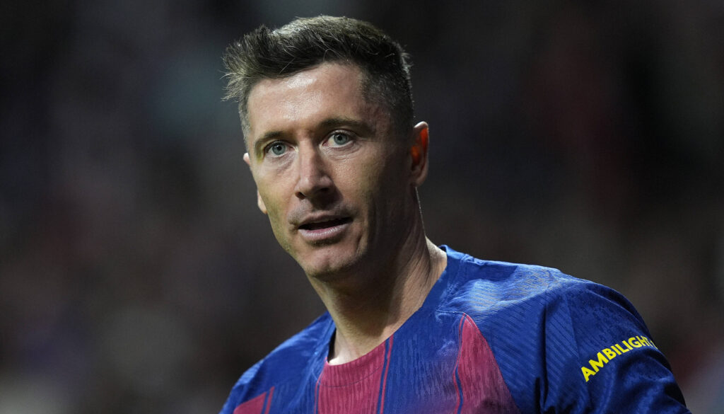FC Barcelona's Robert Lewandowski during La Liga match. April 4, 2026. (ALTERPHOTOS/Acero) - Photo :  Acero / Alterphotos / Psnewz / SIPA /00324572_0127//Credit:PSNEWZ/SIPA/2604050103
2026.04.04 Madryt
pilka nozna liga hiszpanska
Atletico Madryt - FC Barcelona

Foto PSNEWZ/SIPA/PressFocus

!!! POLAND ONLY !!!