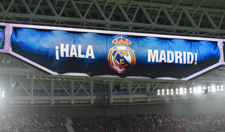 MADRID, SPAIN - 07. APRIL: HALA MADRID during the UEFA Champions League match between Real Madrid vs. FC Bayern Munich on Quarterfinal first leg at Estadio Santiago Bernabeu Copyright: xBEAUTIFULxSPORTS/Goldbergx
2026.04.07 Madryt
pilka nozna , Liga Mistrzow
Real Madryt - Bayern Monachium
Foto IMAGO/PressFocus

!!! POLAND ONLY !!!