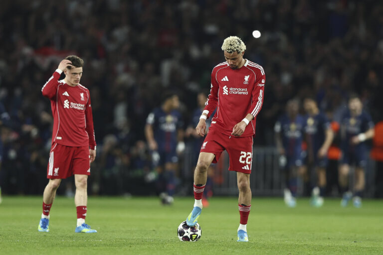 Paris Saint-Germain v Liverpool, UEFA Champions League Liverpool forward Hugo Ekitike 22 looks dejected during the Paris Saint-Germain v Liverpool UEFA Champions League Quarter-Final, 1st Leg match at Parc de Princes, Paris, France on 8 April 2026 Credit: Ian Stephen/Every Second Media Editorial use only. All images are copyright Every Second Media Limited. No images may be reproduced without prior permission. Copyright: xIMAGO/EveryxSecondxMediax ESM-1895-0082 IanxStephenx/xEveryxSecondxMediax
2026.04.08 Paryz
pilka nozna , Liga Mistrzow
Paris Saint-Germain - FC Liverpool
PSG
Foto IMAGO/PressFocus

!!! POLAND ONLY !!!