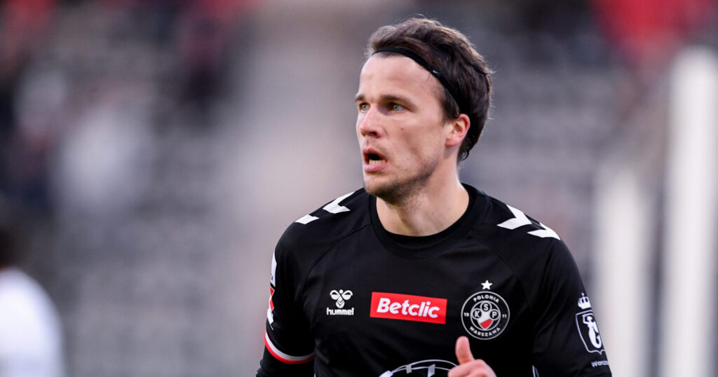 2026.04.10 Warszawa
pilka nozna PKO Ekstraklasa sezon 2025/2026
KS Polonia Warszawa - WKS Slask Wroclaw
N/z Simon Skrabb
Foto Weronika Morciszek / PressFocus

2026.04.10 Warszawa
Football - Polish PKO Ekstraklasa season 2025/2026
KS Polonia Warszawa - WKS Slask Wroclaw
Simon Skrabb
Credit: Weronika Morciszek / PressFocus