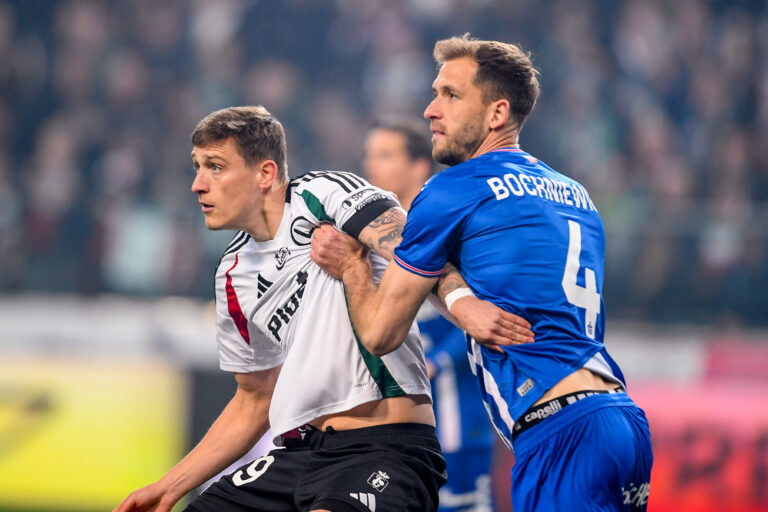 2026.04.11 Warszawa
pilka nozna PKO Ekstraklasa sezon 2025/2026
Legia Warszawa - Gornik Zabrze 
N/z Mileta Rajovic, Pawel Bochniewicz
Foto Weronika Morciszek / PressFocus

2026.04.11 Warszawa
Football - Polish PKO Ekstraklasa season 2025/2026
Legia Warszawa - Gornik Zabrze 
Mileta Rajovic, Pawel Bochniewicz
Credit: Weronika Morciszek / PressFocus