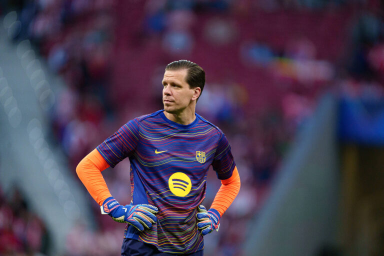 Wojciech Szczesny seen during UEFA Champions League quarterfinal game between teams of Atletico de Madrid and FC Barcelona, Barca Kazimierz Koper/Ball Raw Images Madrid Estadio Jose Alvalade Spain Copyright: xKazimierzxKoperx kazimierzkoper_atletico_fcbarcelona_2526_3-30
2026.04.13 Madryt
pilka nozna , Liga Mistrzow
Atletico Madryt - FC Barcelona
Foto IMAGO/PressFocus

!!! POLAND ONLY !!!