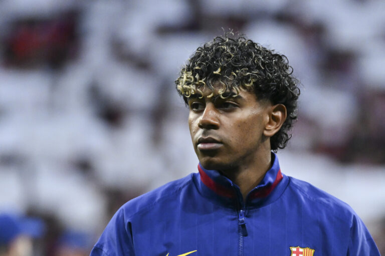 Lamine Yamal of Barcelona during the UEFA Champions League Quarter-Final match Atletico de Madrid and FC Barcelona at the Metropolitano stadium on April 14, 2026 in Madrid, Spain (Photo by Oscar Gonzalez/Sipa USA)
2026.04.14 Madryt
pilka nozna Liga Mistrzow
Atletico Madryt - FC Barcelona
Foto Oscar Gonzalez/SIPA USA/PressFocus

!!! POLAND ONLY !!!