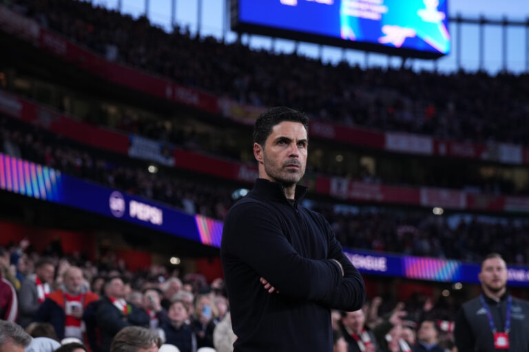 Mikel Arteta manager of Arsenal during the UEFA Champions League Quarter Finals match Arsenal vs Sporting CP at Arsenal stadium, London, United Kingdom on 15 April 2026

(Photo by Harvey Murphy/News Images) in ,  on 4/15/2026. (Photo by Harvey Murphy/News Images/Sipa USA)
2026.04.15 Londyn
pilka nozna Liga Mistrzow
Arsenal Londyn - Sporting Lizbona
Foto News Images/SIPA USA/PressFocus

!!! POLAND ONLY !!!