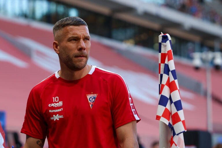 2026.04.18 Zabrze
Pilka nozna PKO Ekstraklasa sezon 2025/2026
Gornik Zabrze - Korona Kielce
N/z Lukas Podolski
Foto Sebastian Sienkiewicz / PressFocus

2026.04.18 Zabrze
Football - Polish PKO Ekstraklasa season 2025/2026
Gornik Zabrze - Korona Kielce
Lukas Podolski
Credit: Sebastian Sienkiewicz / PressFocus