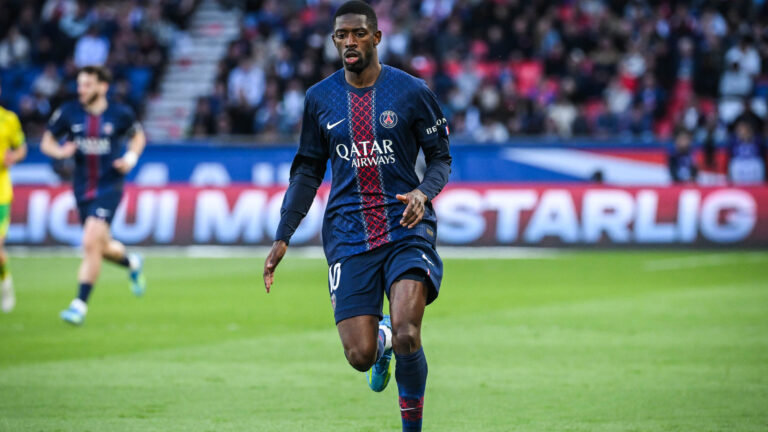 Ousmane DEMBELE of PSG during the French championship Ligue 1 football match between Paris Saint-Germain and FC Nantes on 22 April 2026 at Parc des Princes stadium in Paris, France (Photo by /Sipa USA)
2026.04.22 Paryz
pilka nozna liga francuska
PSG - FC Nantes

Foto IPA/SIPA USA/PressFocus

!!! POLAND ONLY !!!
